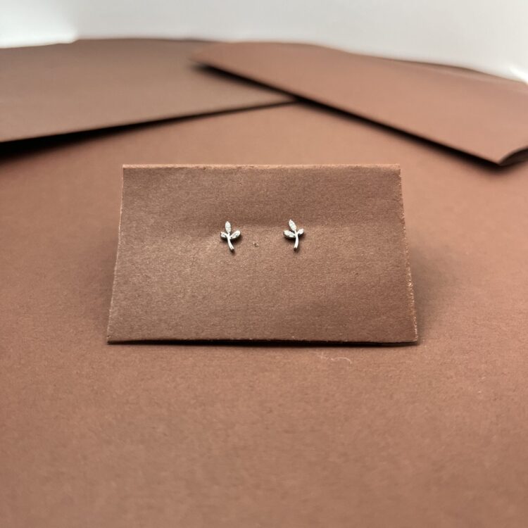 Petite Tulip & Marquise Diamond Studs in 92.5 Silver
